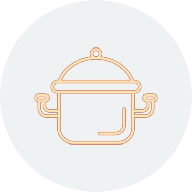 Tencere simgesinin vektör illüstrasyonu