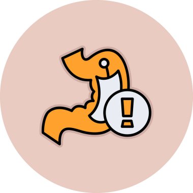 Bir uyarı simgesinin vektör illüstrasyonu