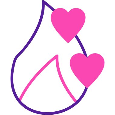 Aşk simgesi vektör illüstrasyonu