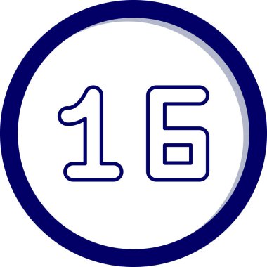 Kolayca renklendirilebilen veya düzenlenebilen 1716 kabartma vektör simgesi.