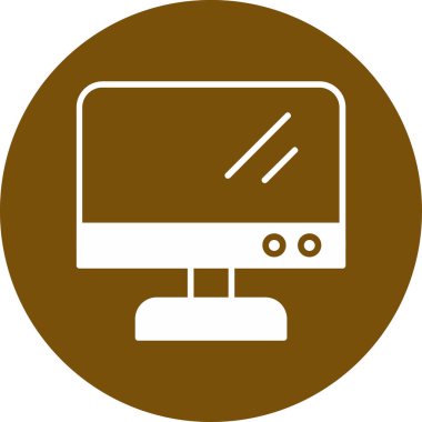 Bilgisayar monitörü. Basit resimleme