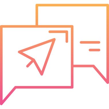 ileti ikonu vektör illüstrasyonu