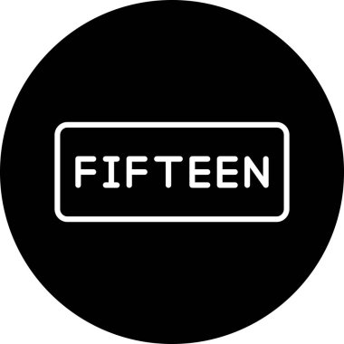 Modern 5 5 simgesinin vektör çizimi