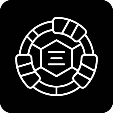 Modern bir simgenin vektör illüstrasyonu