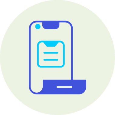 Akıllı telefon simgesinin vektör illüstrasyonu