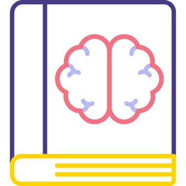 Beyin. Web simgesi basit illüstrasyon