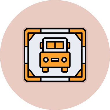 Modern bir simgenin vektör illüstrasyonu