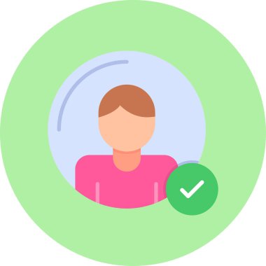 kullanıcı düz vektör simgesi