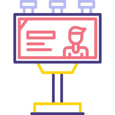 Reklam panosu reklam simgesi