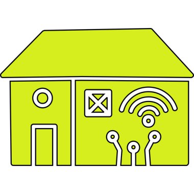 Ev simgesi, vektör illüstrasyonu