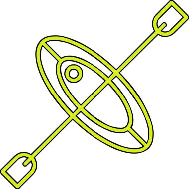 karikatür kepçesi beyaz arkaplanda izole edildi