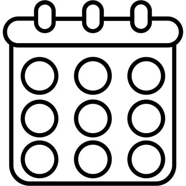 takvim tarihi olay simgesi ana hat biçiminde