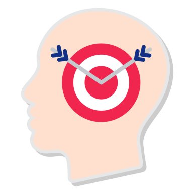 zaman yönetimi düz simgesi, vektör, illüstrasyon tasarımı