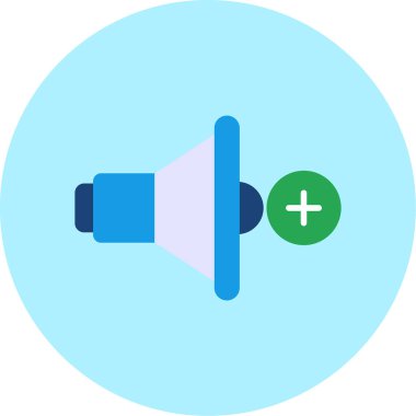 Megafon ikonu vektör illüstrasyonu