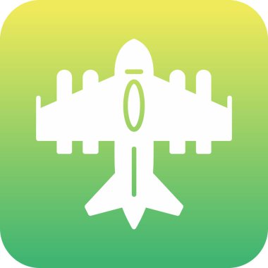 Arka planda uçak simgesi izole edildi