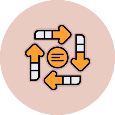 Tek izole edilmiş simgenin vektör illüstrasyonu