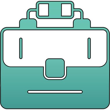 Çanta. Web simgesi basit tasarım