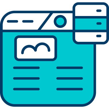 gazete simgesi, modern vektör illüstrasyon tasarımı