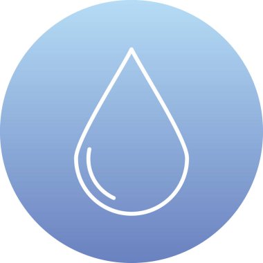 damla simgesi, vektör illüstrasyonu