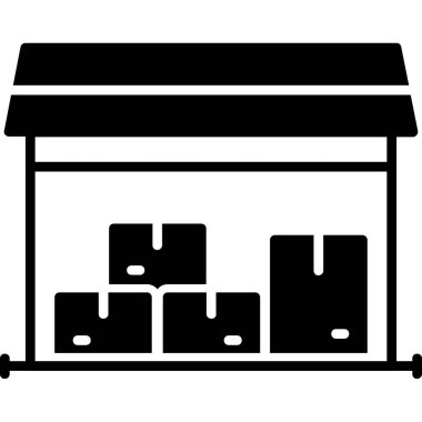 Dükkan. Web simgesi basit tasarım