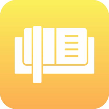 Belge simgesi soyut bir grupta izole edildi