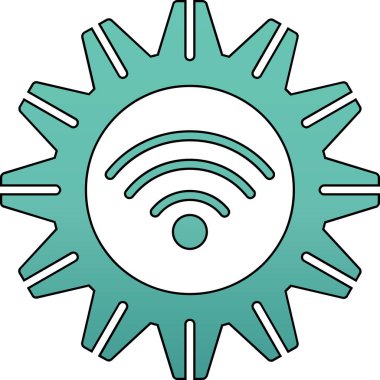 wifi simgesi vektör illüstrasyonu