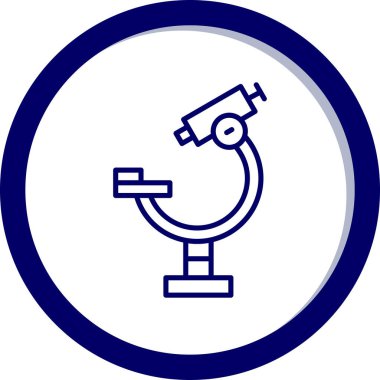 Teleskop. Web simgesi basit illüstrasyon