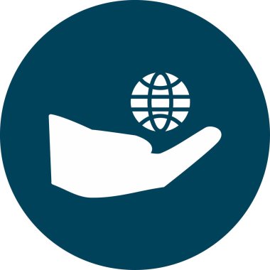 Küresel simge vektör illüstrasyonu