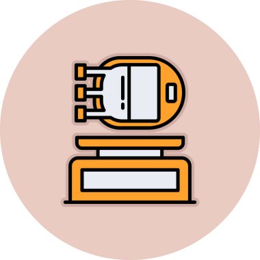 kahve makinesi ikon vektör illüstrasyonu