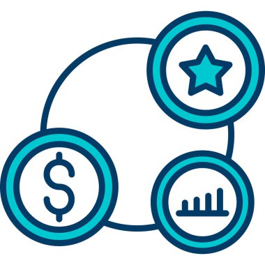 Para için. Web simgesi basit illüstrasyon