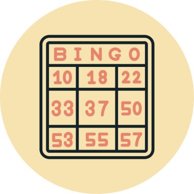 Bingo 'nun vektör illüstrasyonu