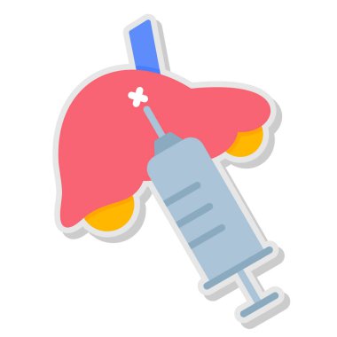 Bir insan akciğerinin vektör çizimi