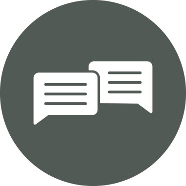 Sohbet simgesi, vektör illüstrasyon tasarımı