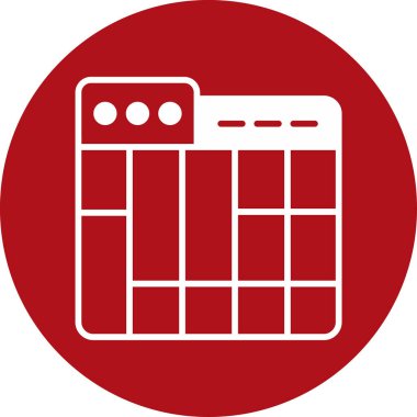 Takvim için b eksikliği simgesinin vektör illüstrasyonu