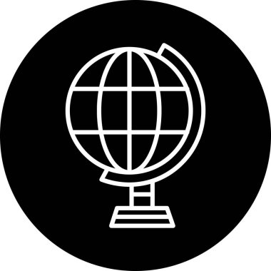 Küresel simge vektör illüstrasyonu