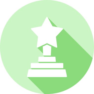 ödül kupası simgesi düz stil