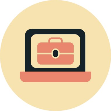 Çanta. Web simgesi basit tasarım