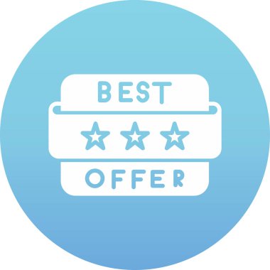 En iyi sunum modern vektör düz simgesi, düzenlenebilir