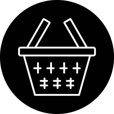 Alışveriş sepeti ve bir alışveriş sepeti.