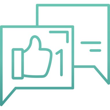 Bir el simgesinin vektör illüstrasyonu