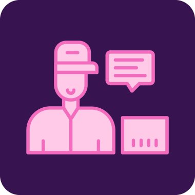 Sohbet simgesi vektör illüstrasyonu