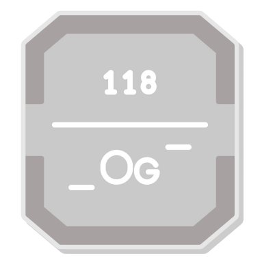 Metin 60 'da izole edilmiş bir kimyasal ikonun çizimi +