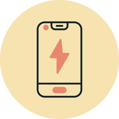 cep telefonu ikonu vektör illüstrasyonu