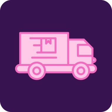 Kamyon. Web simgesi basit illüstrasyon