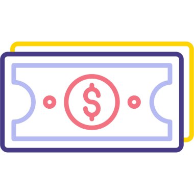 Fatura para izole simgesi