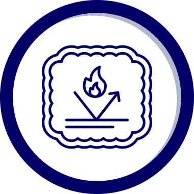 Ateş simgesinin vektör illüstrasyonu