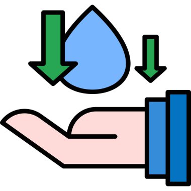 su damlası ağ simgesi, basit vektör illüstrasyonu