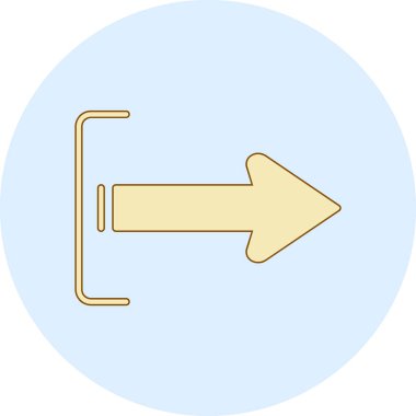 ok simgesi vektör illüstrasyonu