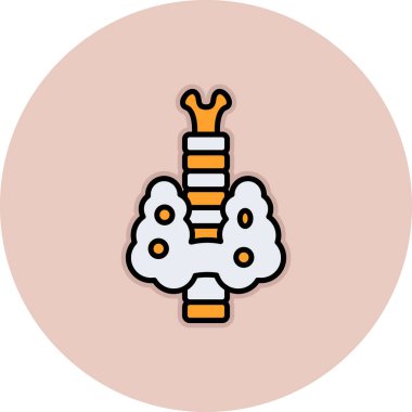 İnsan kemik simgesinin vektör illüstrasyonu