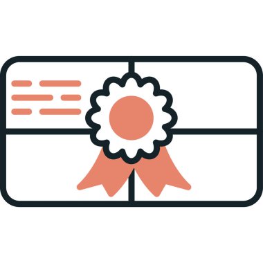 Rozet simge vektör web ve mobil uygulaması tasarımı, rozet logo kavramı için izole üzerinde beyaz arka plan